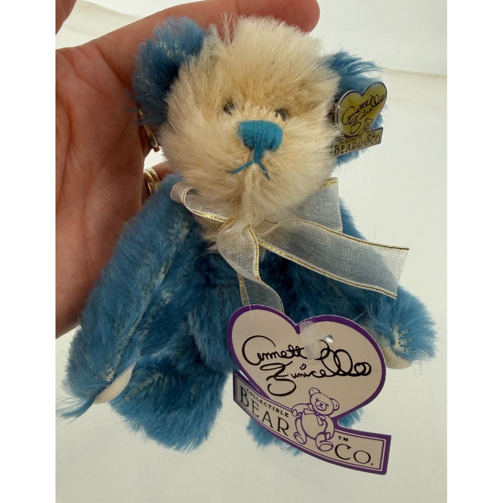Annette Funicello Blue Bayou Mohair Bear Co Plush Bear 5.5" w Tags